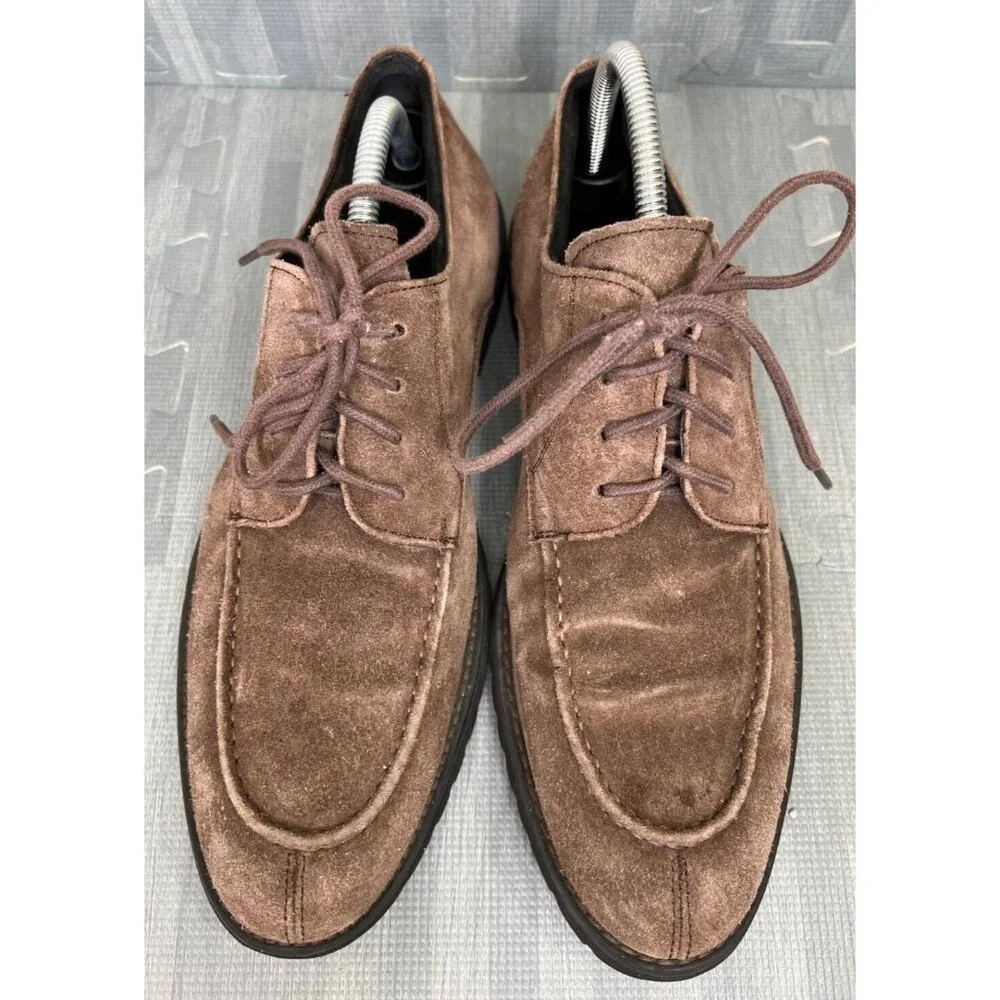 Blue Saks Fifth Avenue Oxford Dress Shoes Men's Size 9M Brown
